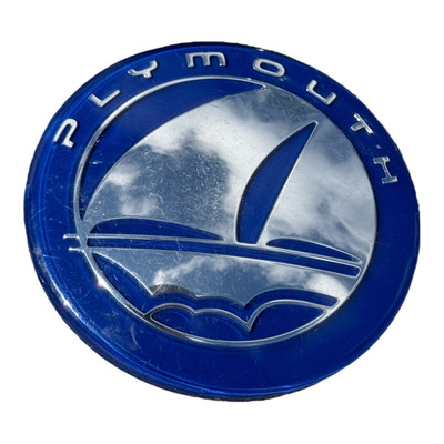 PLYMOUTH BLUE EMBLEM LOGO BADGE SYMBOL OEM NEW OEM (2000)