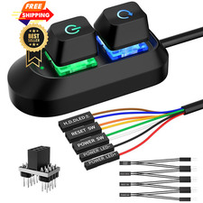 PC Power Button, Desktop Switch Splitter ON Off Reset SW HDD LED External...