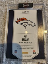 2025 Panini Absolute Football Rookie Memorabilia Pat Bryant Broncos Card. rookie card picture