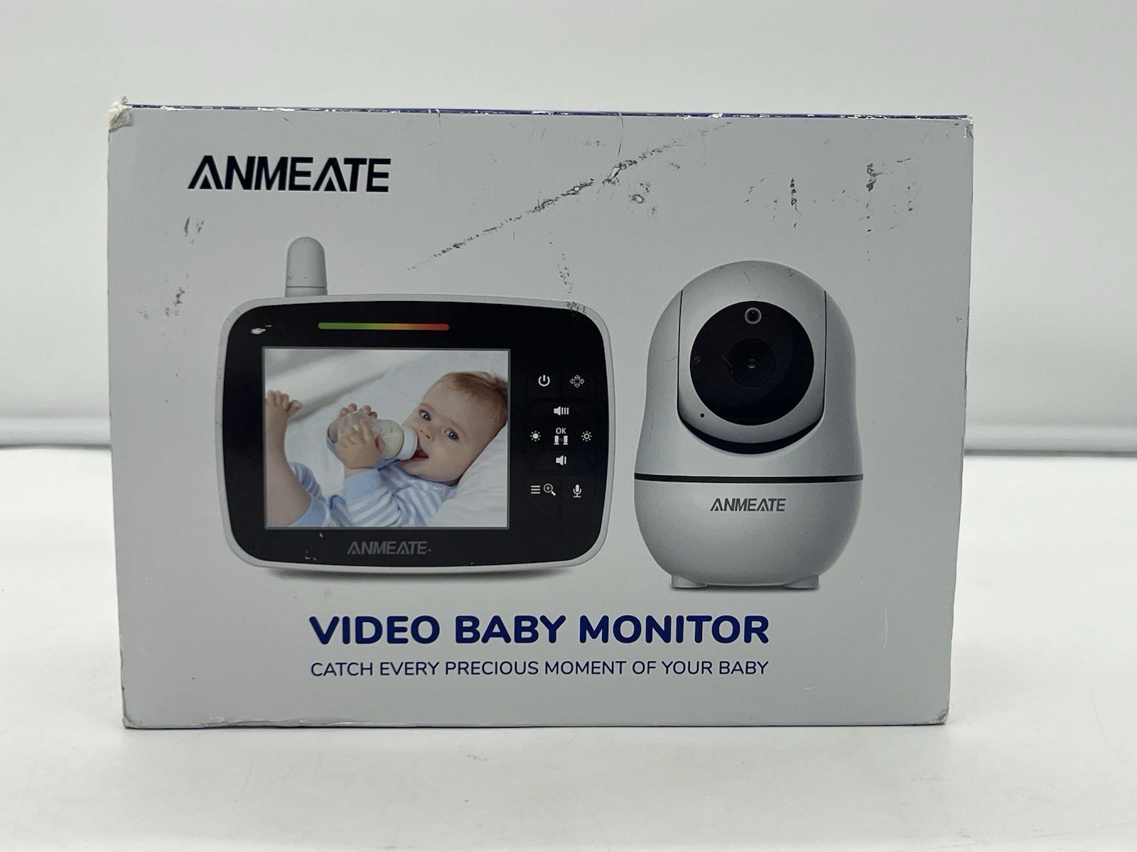 NEW Anmeate Baby Monitor w/ Camera Audio Night Vision Pan-Tilt-Zoom 960ft Range