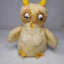 Vintage Eden Owl Plush Stuffed Animal Chime Rattle