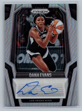 2025 WNBA Prizm Dana Evans Signature Silver Prizm AU