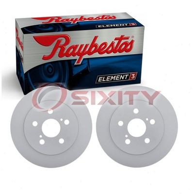 2 pc Raybestos Element3 Rear Disc Brake Rotors for 2009-2014 Toyota Matrix yi