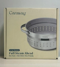 Caraway 6.5 qt Stainless Steel Steamer with Handles, CW-STM6-SLS