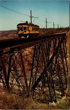 Ft. Dodge Des Moines & Southern High Bridge Interurban Car No. 72 Postcard