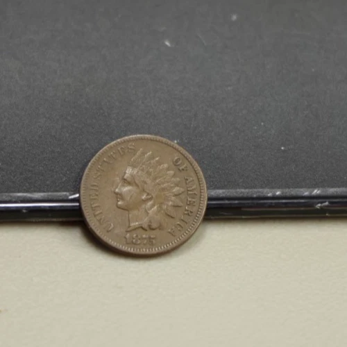 1875 US Indian Cent 1c VF (Spot on Reverse)