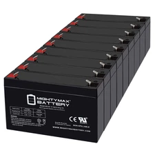 Mighty Max 6V, 9Ah, AGM, F2 Battery Compatible with Topin TP6-6.5 - 9 Pack