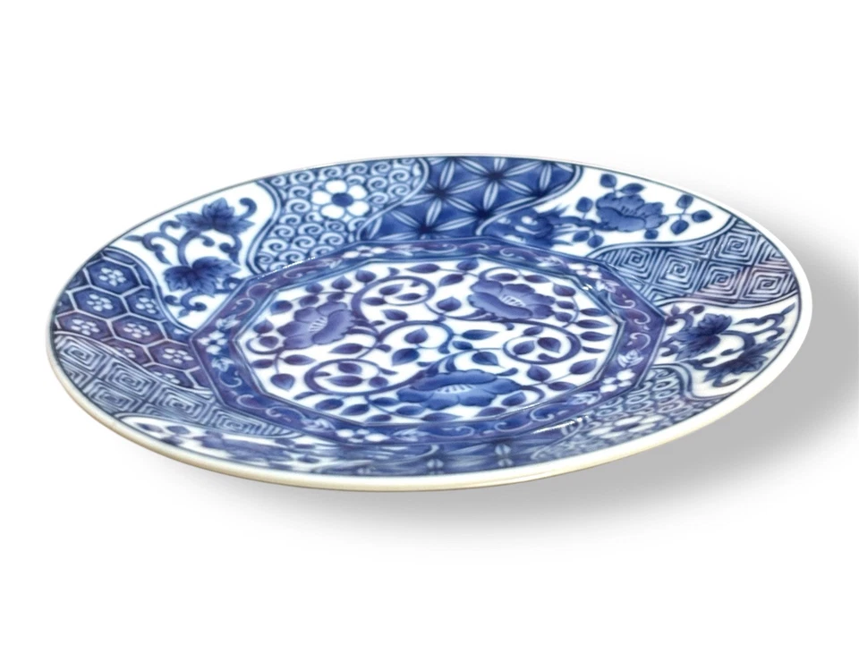 Vintage Neiman Marcus Oriental Cobalt Blue & White Plate 90’s chinoserie - Image 4 of 4