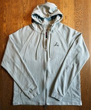 Air Jordan Essential Hooded 2-Way Zip Jacket Mens Medium Blue Lightly Worn