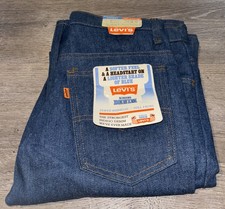 Vintage Levi  s Jeans Student Bell Bottom Blue Rinsed Denim Orange Tab W30 L32