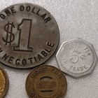 VINTAGE LOT 8 ASSORTED THE SHAMROCK K & K CO.  NEW JUNCTIONTAVER×++TOKENS  — photo 10