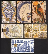 Ensemble De 6 Carreaux En Céramique 20 PESOS Carte Téléphonique USAGE