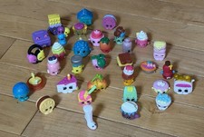 Shopkins Lot 30 Glitter Rare Food Characters Ice Cream Cake Peach Bulk Mix