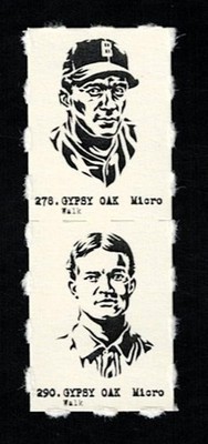 MOE BERG - LUTHER ''DUMMY'' TAYLOR Uncut 2-Card Panels RARE MICRO Cards