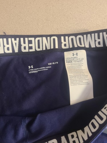 NWT NEW Under Armour Womens Leggings Black & Pink Size Large Capri Compression - Picture 4 of 5