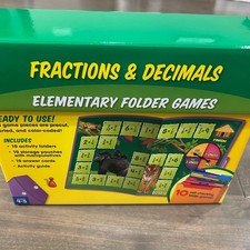 Lakeshore Fractions  Decimals Elementary Folder Games - Grades 4-5