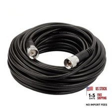 RG8x Coaxial Cable, CB Coax Cable, 50ft UHF PL259 Male to Male Low Loss 50 ft