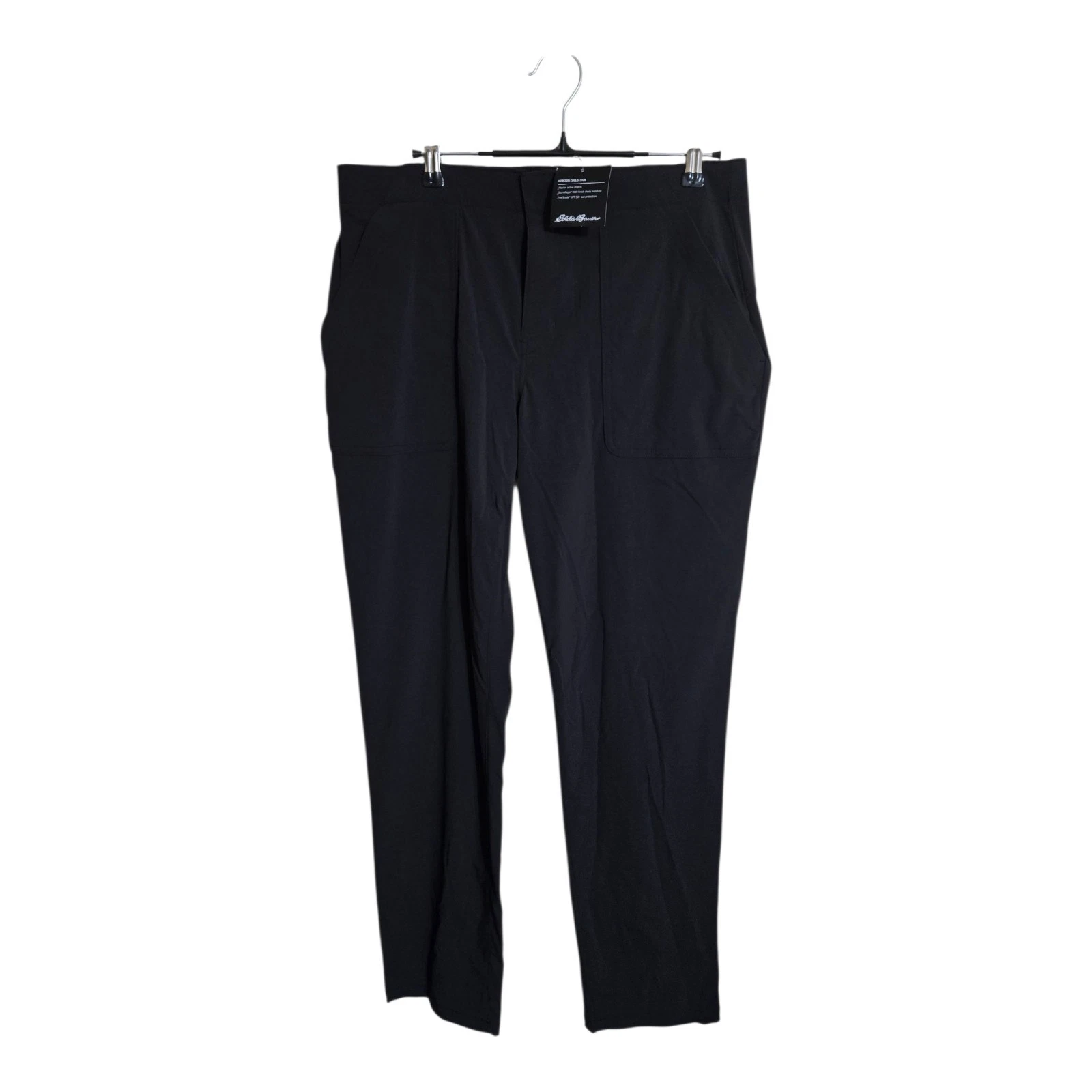 Eddie Bauer Pant Women 10 Black Sightscape Horizon RollUp Hiking