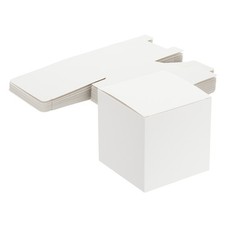 Gift Boxes with Lids, 15 Pcs 3.15x3.15x3.15 Inch Paper Boxes Kraft White
