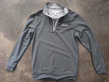 Peter Millar Youth S 7-8 Gray 1/4 Zip Performance Pullover Golf Long Sleeves