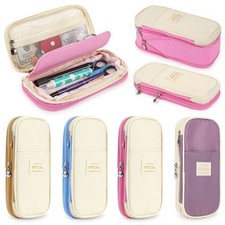 Large Capacity Pencil Case Zipper Pen Bag School Stationery Organizer Pouch Bag