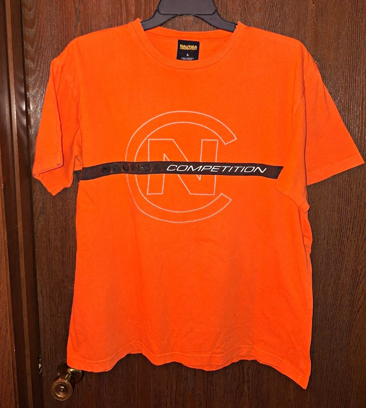 Nautica Competition Men's Short Sleeve T-shirt Orange Size Large Please Read - product detail image 1