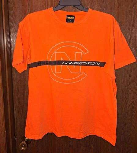 Nautica Competition Men's Short Sleeve T-shirt Orange Size Large Please Read video thumbnail