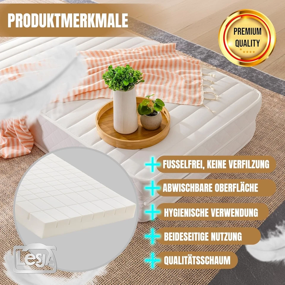 Klappbare Matratze 80x200/160x200 – Faltmatratze für Hemnes Tagesbett - Bild 2 von 4
