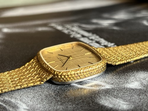 Vintage IWC gold plated 925 silver case, manual winding texture dial men's watch - Afbeelding 16 van 21