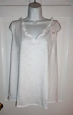 NWT LILLY PULITZER RESORT WHITE GIGI RUFFLE TOP XXL