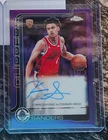 Kobe Sanders Topps Chrome Update Purple Refractor Rookie On Card Auto 66/75