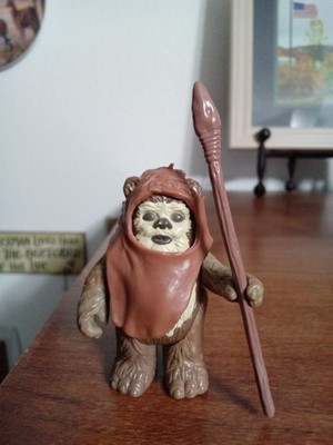 Vintage Star Wars 1984 Wicket the Ewok Figure Complete NO COO SMILE VAR. *READ*!