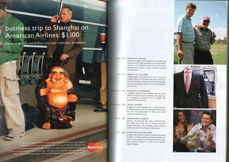 2006 Май / Июнь Сигара Aficionado - Курт Рассел - Специальный Выпуск для Гольфа - Изображение 3 из 4