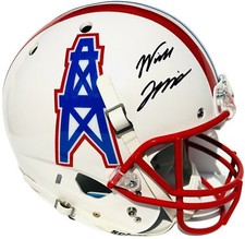 WILL LEVIS #8 SIGNED TITANS OILERS THROWBACK F/S FOOTBALL HELMET PSA/DNA