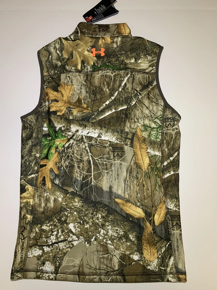 Under Armour Mens Coldgear Vest Realtree edge Hunting Fitted MD Size Small - Image 2 of 3