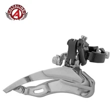 SUNRACE BRANDED BICYCLE FRONT DERAILLEUR 6/7 SPEED 31.8MM T/PULL TRIPLE CHROME.