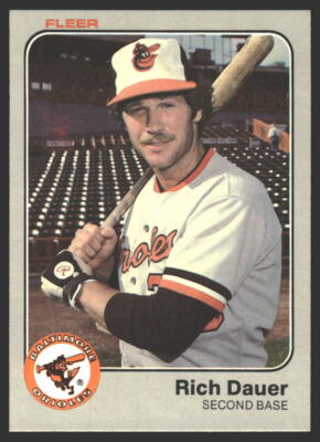 Rich Dauer #57 1983 Fleer  Baltimore Orioles