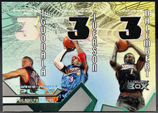 2005 Luxury Box Iverson Iguodala Dalembert 327/450 NM+ 3 Pt Play Game Worn 76ers