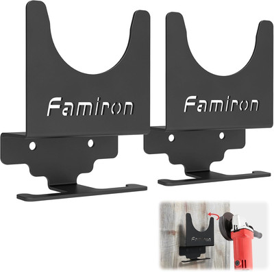 2 PCS Angle Grinder Holder,Angle Grinder Stand Tool Wall Mount Bracket for 5Inch
