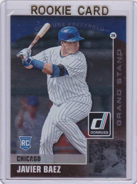 JAVIER BAEZ ROOKIE CARD Donruss Preferred CHICAGO CUBS RC Baseball Foil 