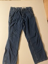 Carhartt Men's Size 32x28 Straight Regular Dungaree Fit Blue Jeans