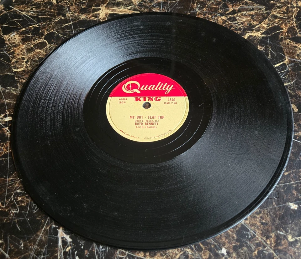 Boyd Bennett & His Rockets My Boy Flat Top/Banjo Rock & Roll 1959 canadian 78rpm - Image 3 of 4