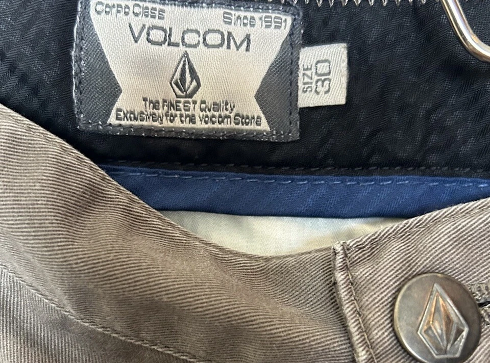 Volcom Chino Shorts Mens 30 True To This Slash Pockets Tan/Beige - Image 3 of 3