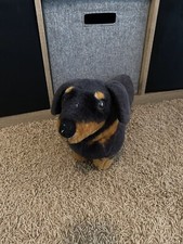 Melissa And Doug Plush Black Dachshund Realistic Stuffed Animal Toy Dog Lovey