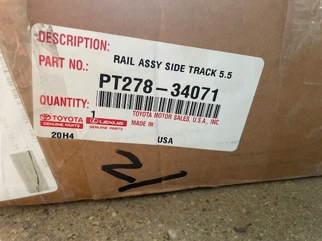 (1) Toyota Tundra 07-21 PT278-34071 5,5' Kit de sistema de riel de plataforma genuino OEM Foto 4 de 4