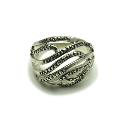 Genuine Sterling Silver Stylish Ring Hallmarked Solid 925 Handmade