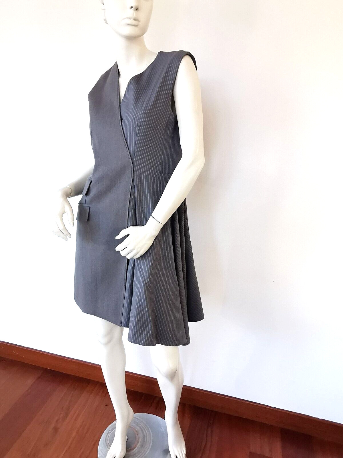 RRP €899🌟 SPORTMAX by Max Mara  WOOL- COTTON  Dress  USA2_ IT36_ DE32_ UK4_FR34 image 2