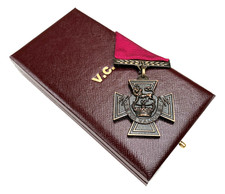 BRITISH VICTORIA CROSS V.C. Bronze Gallantry award medal with presentation case.