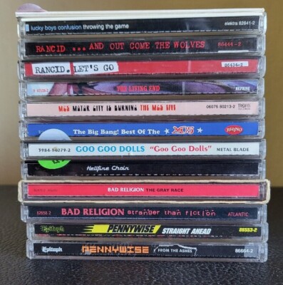 Punk rock CDs collection, Hellfire Choir, Rancid, MC5, Rare Lucky Boys Confusion