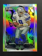 2014 Topps Chrome Refractor Dallas Cowboys Football Card #77 Tony Romo